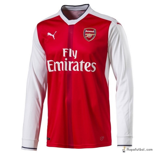 Camiseta Arsenal Replica Primera Ropa ML 2016/17 Rojo